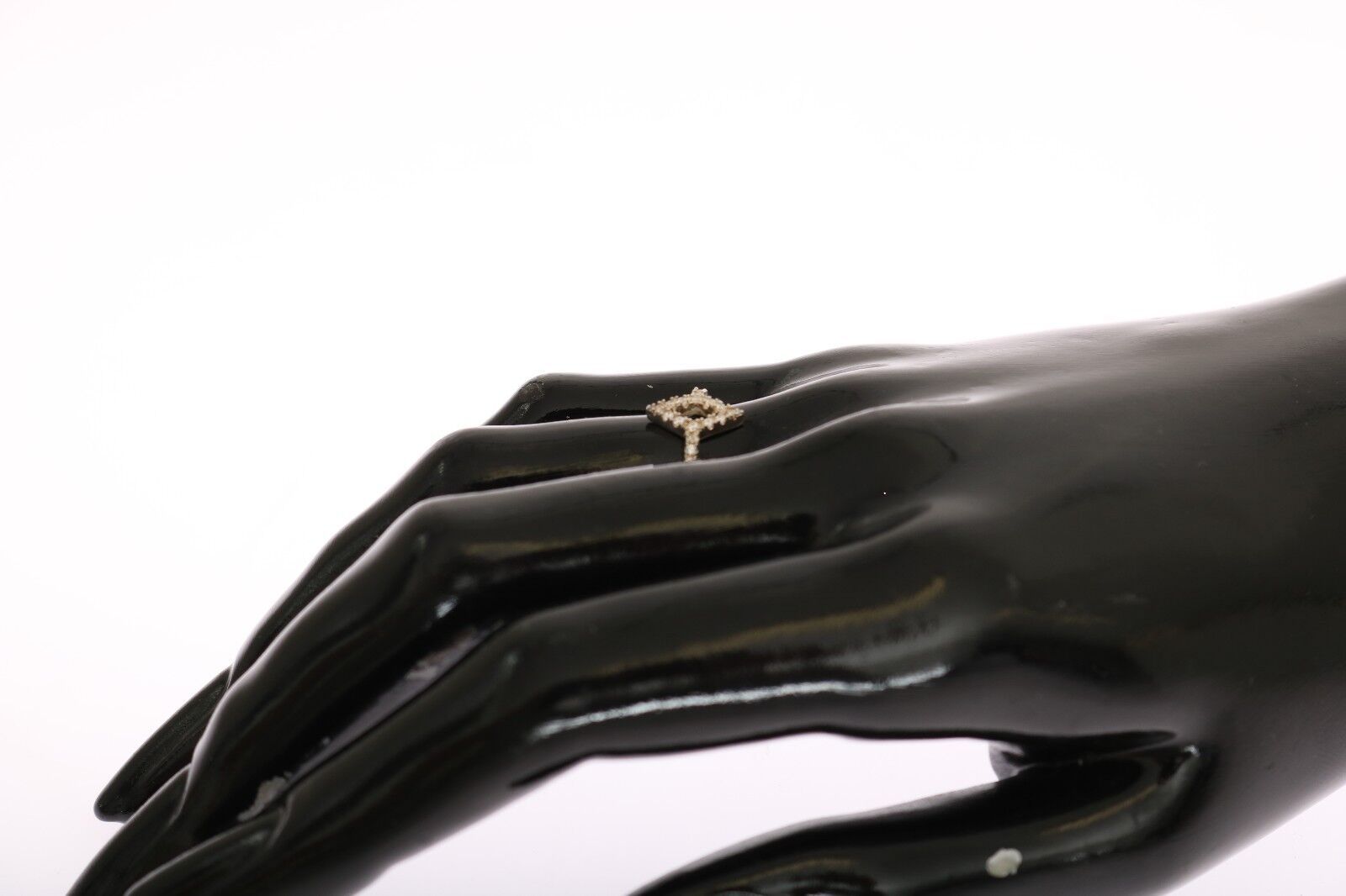 Nialaya Silver Rhombus Womens Clear CZ 925 Silver Ring | Regal Royce