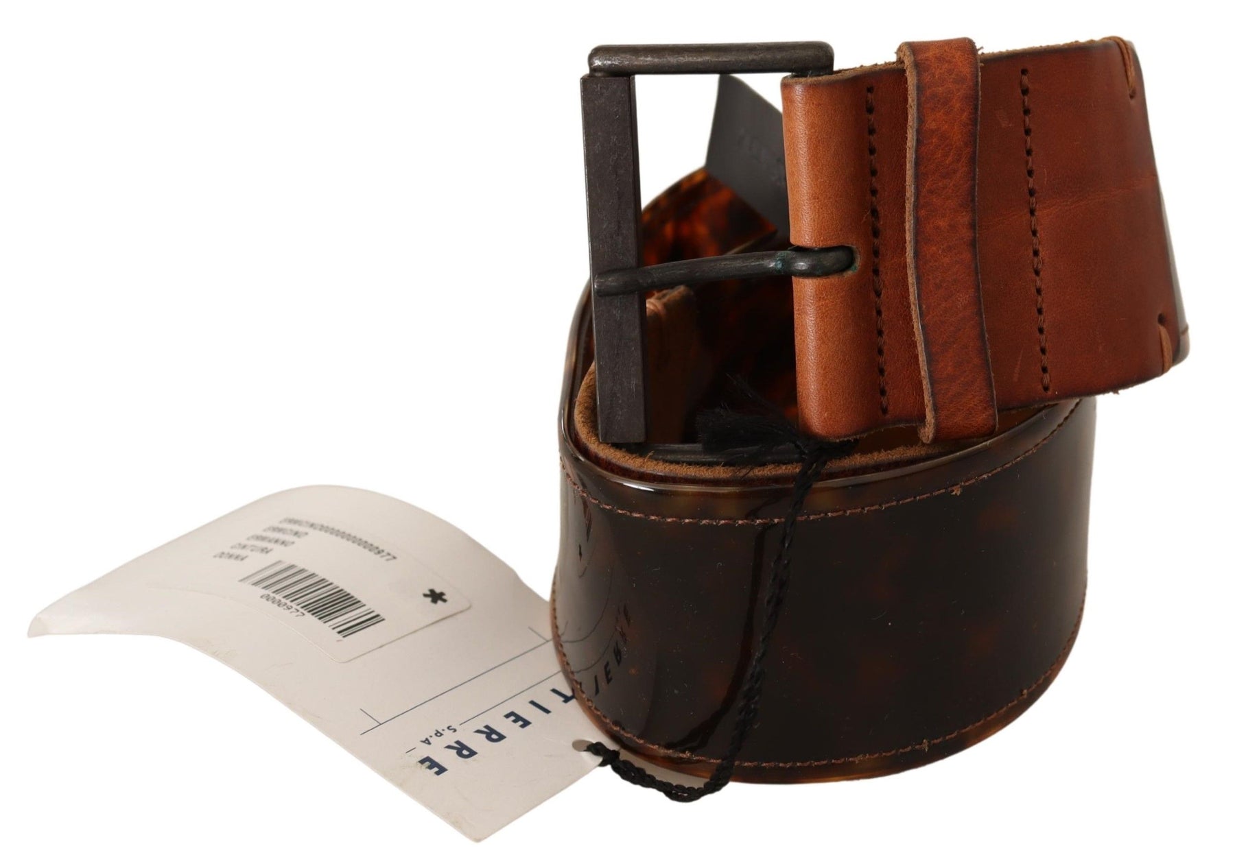 Ermanno Scervino Dark Brown Leather Buckle Waist Belt | Regal Royce