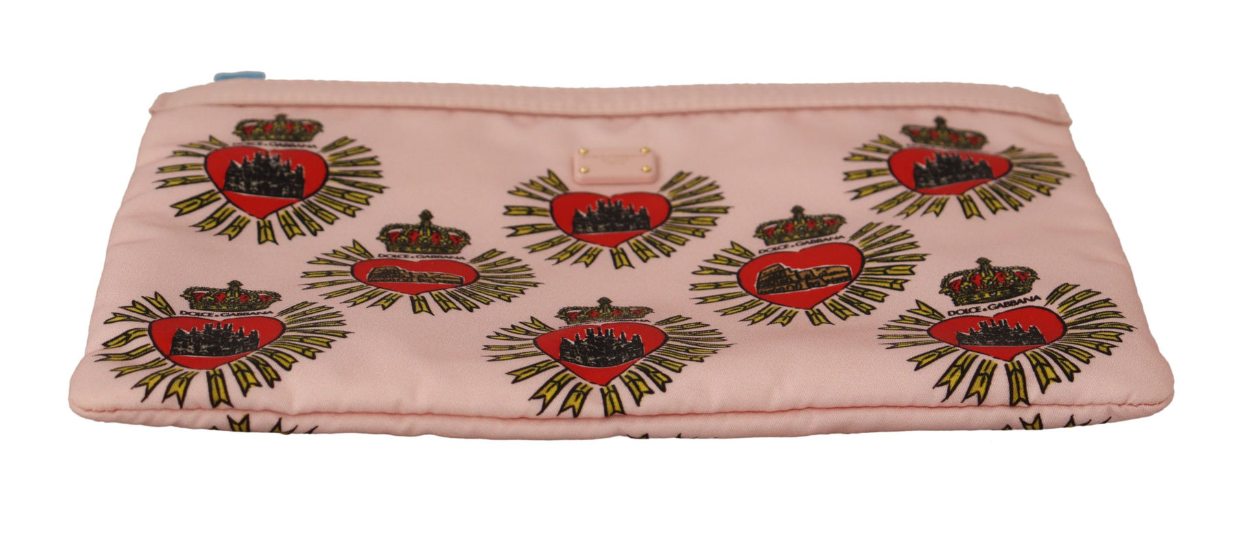 Dolce & Gabbana Clutch Pink D&G Logo Devotion Heart Toiletry Pouch Wallet | Regal Royce