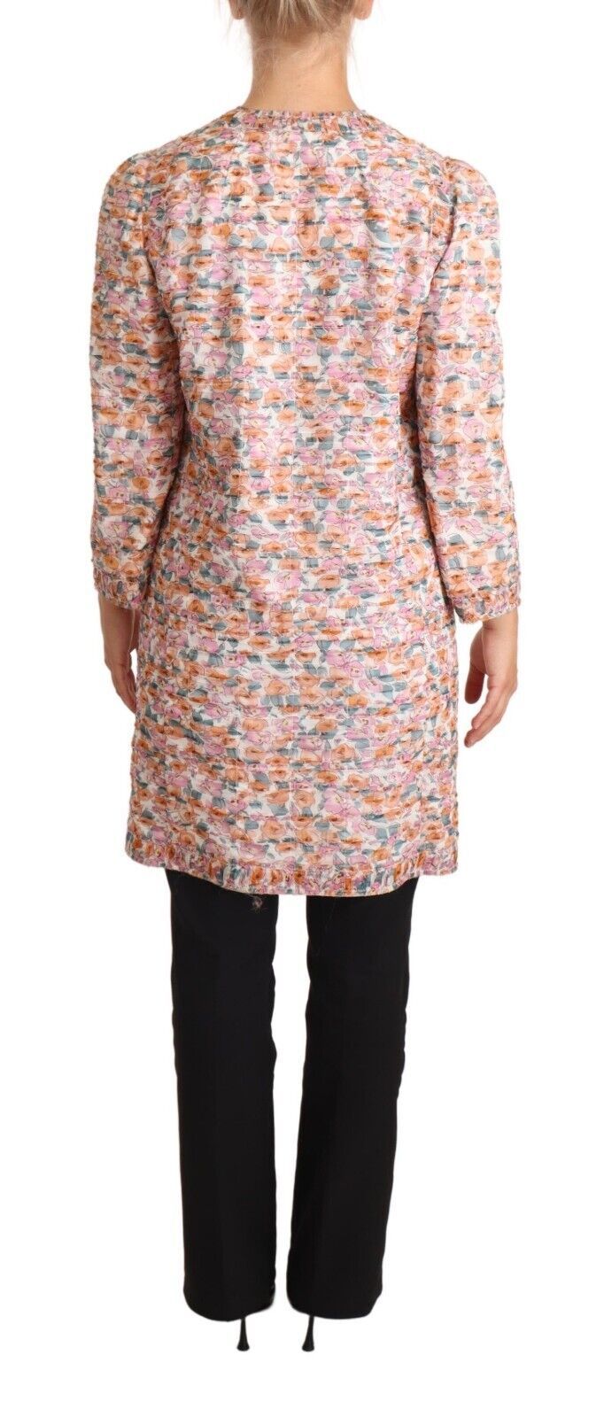 Dolce & Gabbana Multicolor Floral Print Silk Trench Coat Jacket | Regal Royce