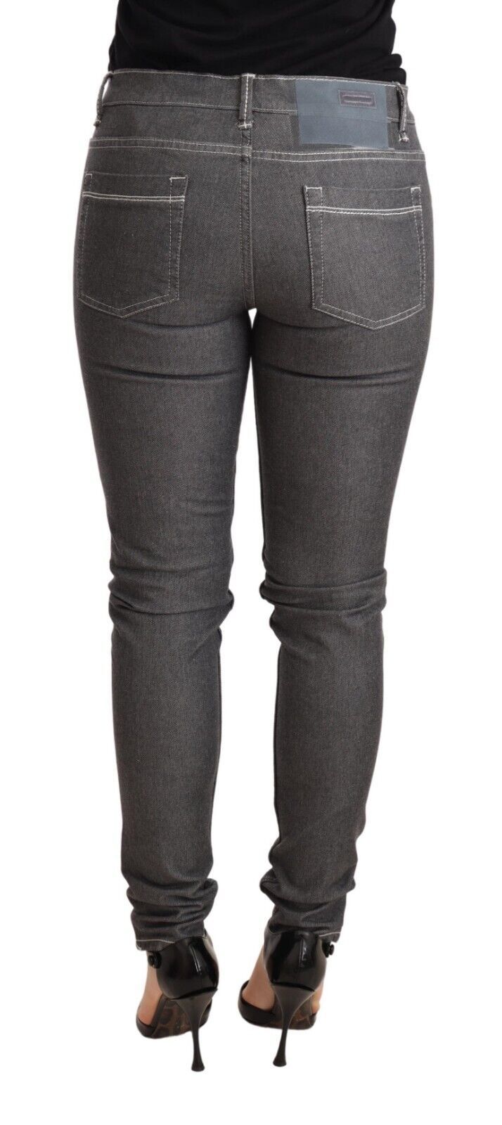 Acht Gray Low Waist Skinny Denim Trouser Jeans | Regal Royce