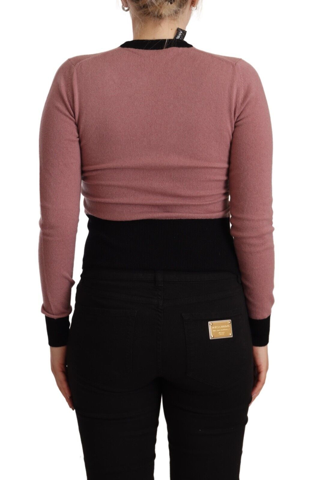 Dolce & Gabbana Pink Cashmere Crewneck Sartoria Pullover Sweater | Regal Royce