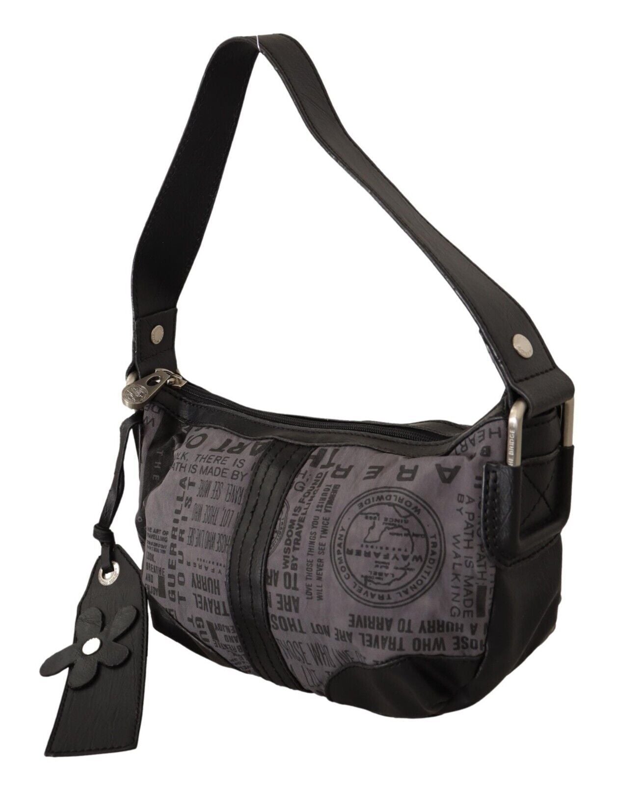 WAYFARER Gray Printed Handbag Shoulder Purse Fabric Bag | Regal Royce