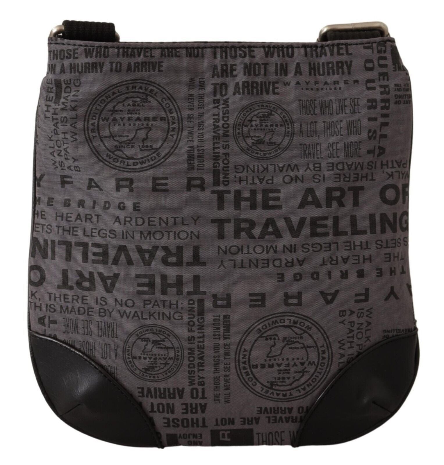 WAYFARER Gray Printed Logo Shoulder Crossbody Purse Bag | Regal Royce