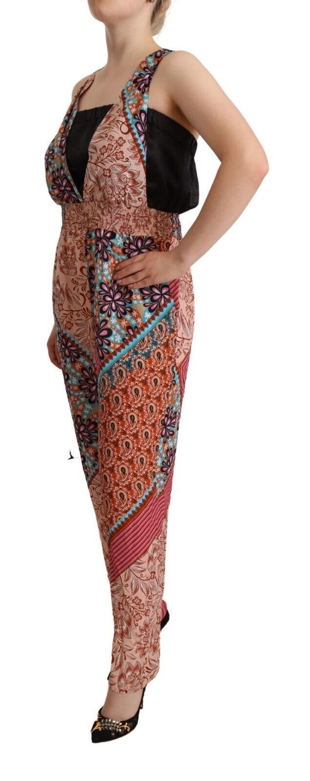 PINKO Multicolor Viscose Floral Print Women Jumpsuit Dress | Regal Royce