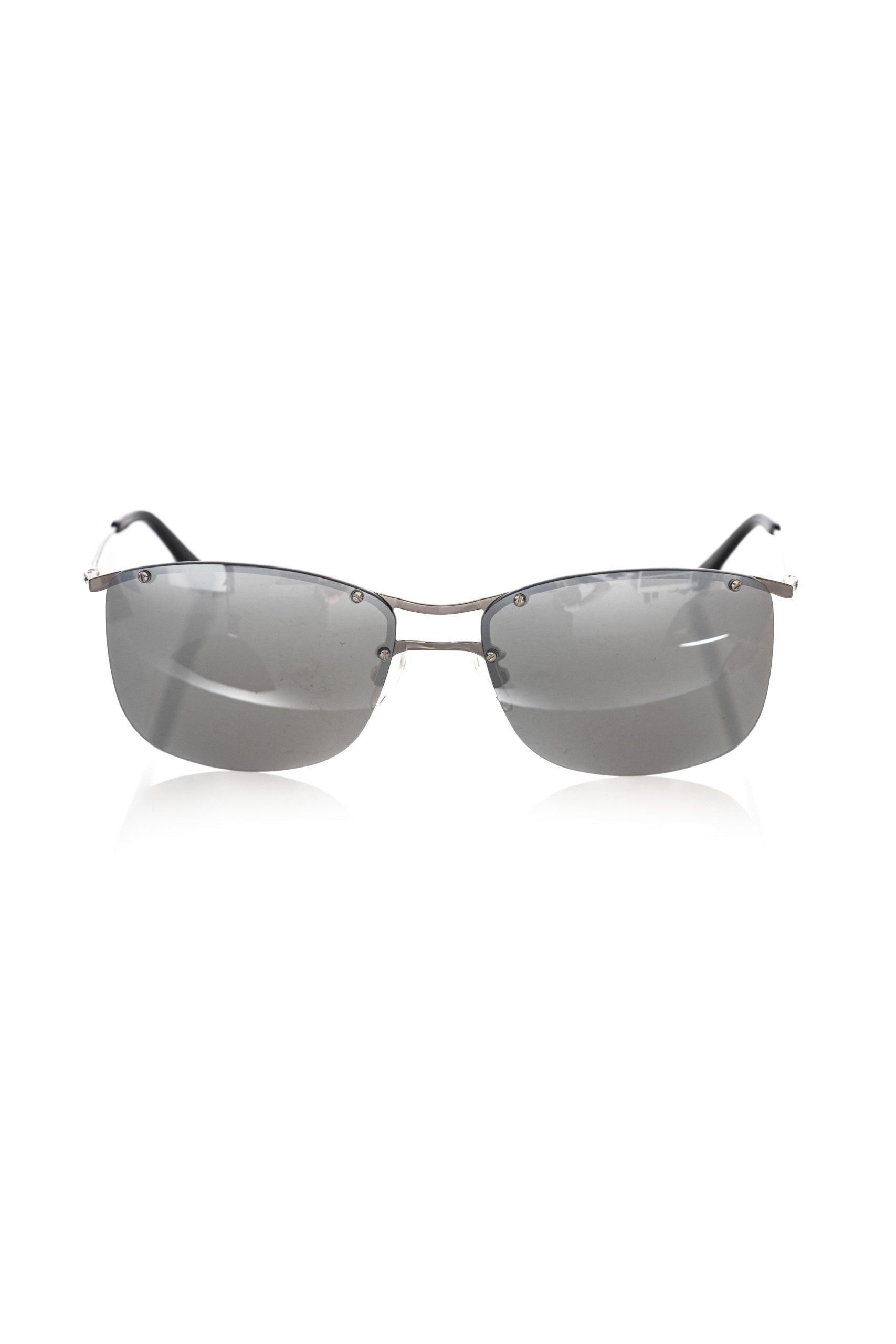 Frankie Morello Silver Metallic Fibre Men Sunglass | Regal Royce