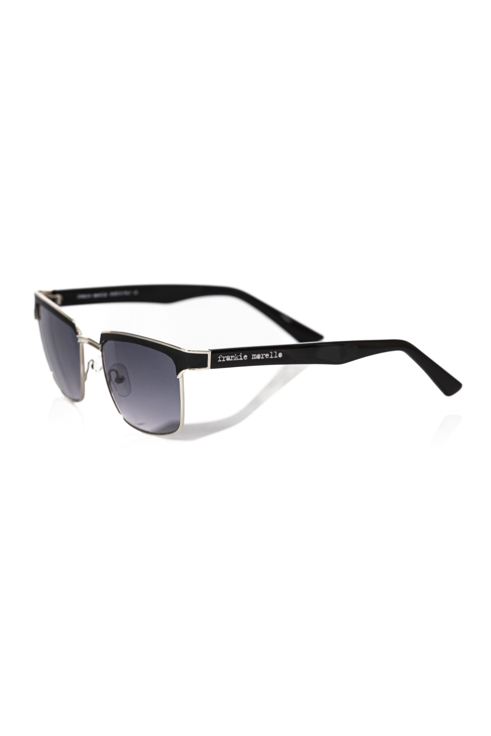 Frankie Morello Black Metallic Fibre Men Sunglasses | Regal Royce