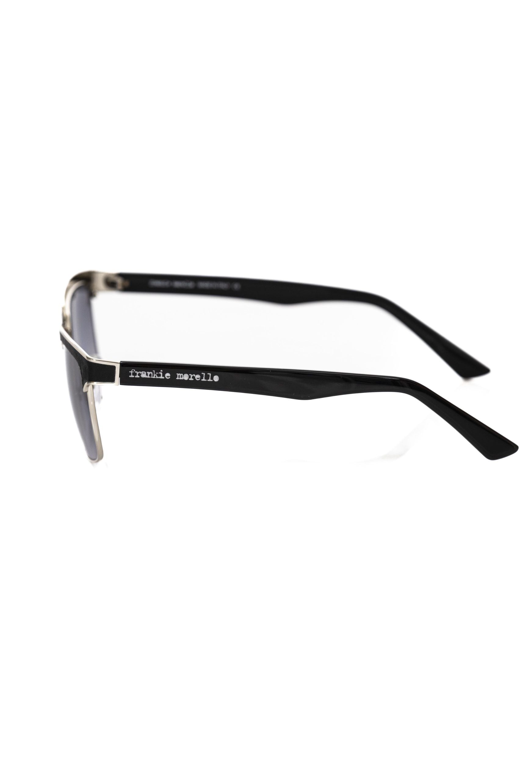Frankie Morello Black Metallic Fibre Men Sunglasses | Regal Royce