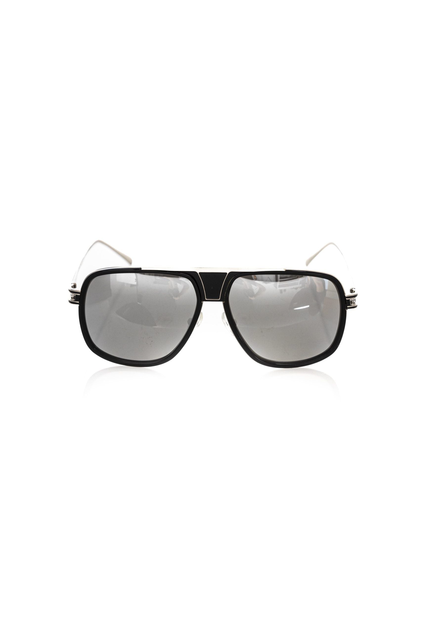 Frankie Morello Black Metallic Fiber Men Sunglass | Regal Royce