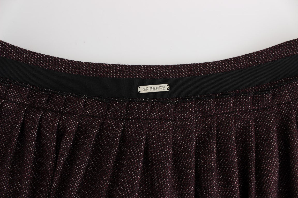 GF Ferre Purple Short Flannel Skirt | Regal Royce