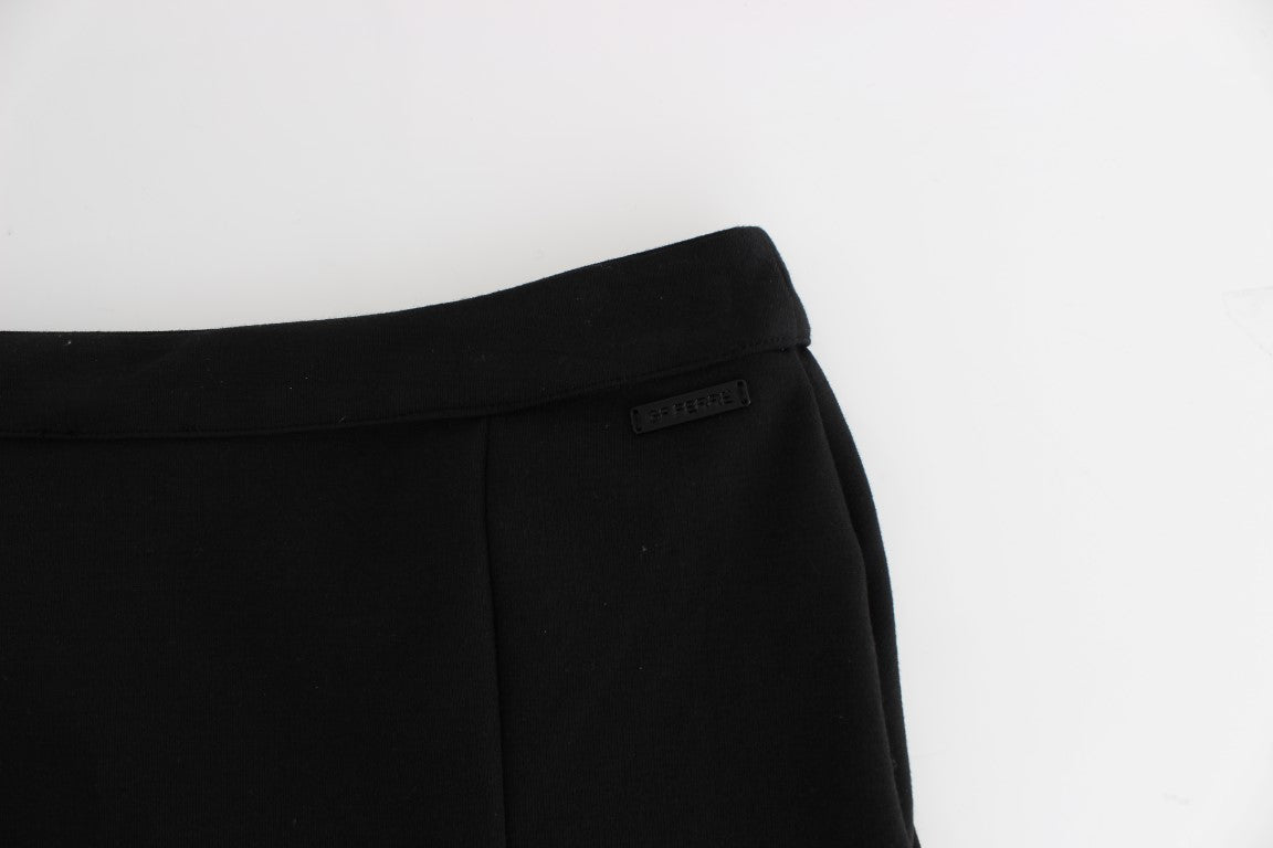 GF Ferre Black Straight Pencil Skirt | Regal Royce