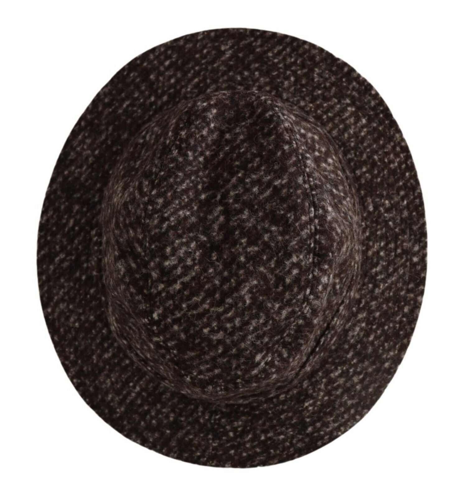 Dolce & Gabbana Gray Melange Blended Textured Tweed Hat | Regal Royce