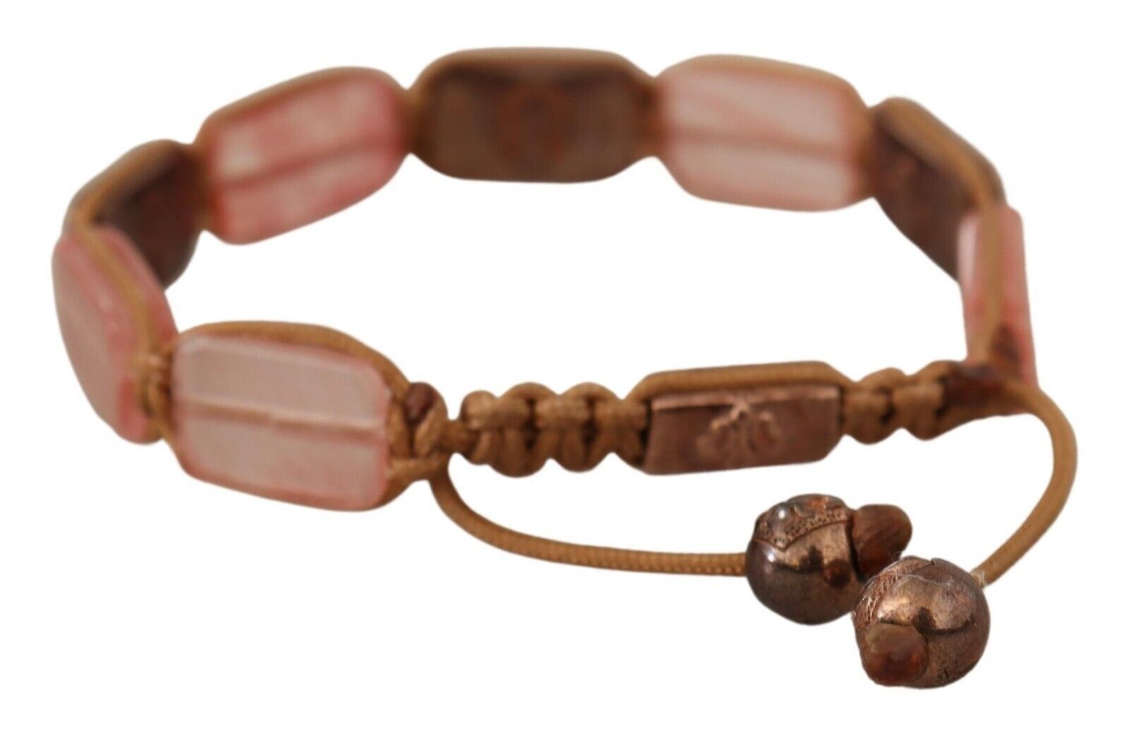 Nialaya Multicolor Crystals Logo Embellished Adjustable Bracelet | Regal Royce