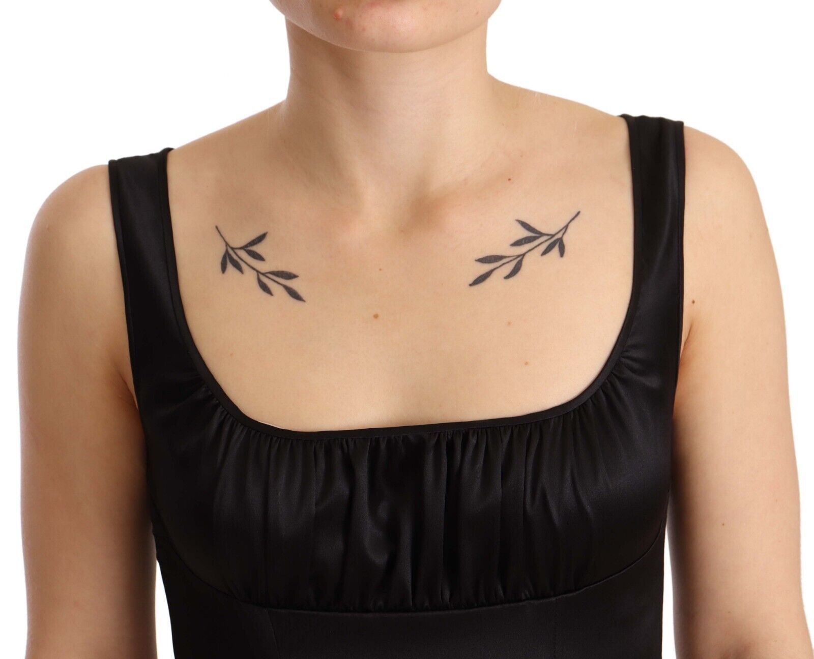 Dolce & Gabbana Black Silk Stretch Sheath Mermaid Midi Dress | Regal Royce