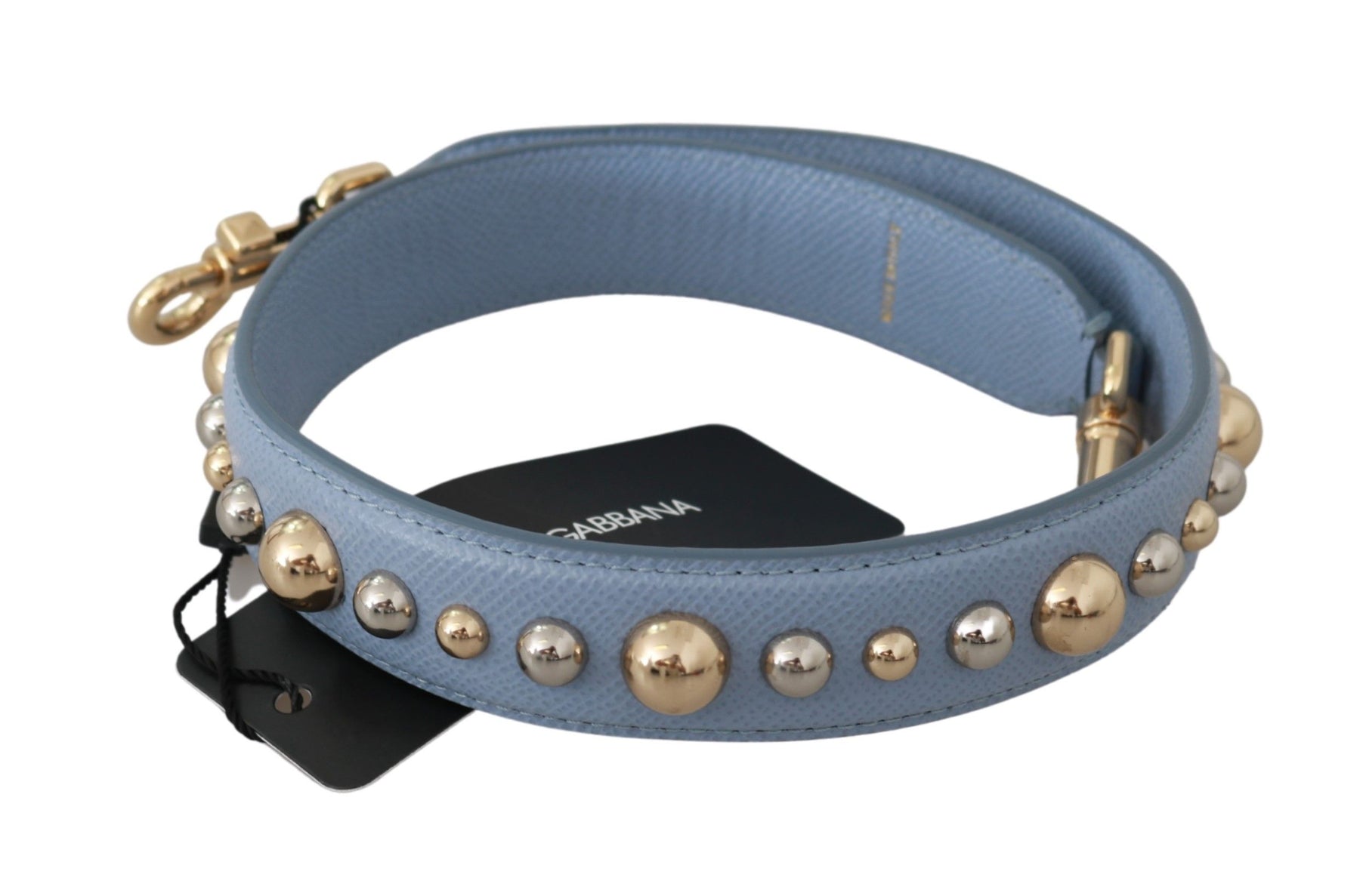 Dolce & Gabbana Blue Leather Handbag Accessory Shoulder Strap | Regal Royce