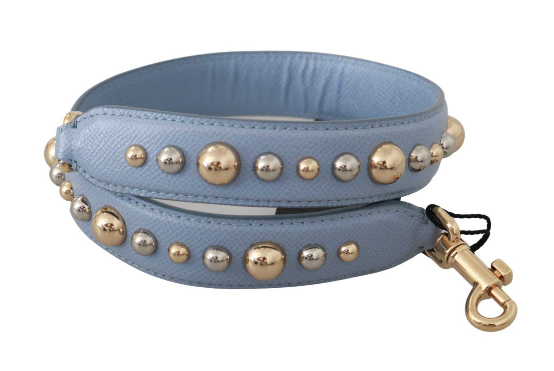 Dolce & Gabbana Blue Leather Handbag Accessory Shoulder Strap | Regal Royce
