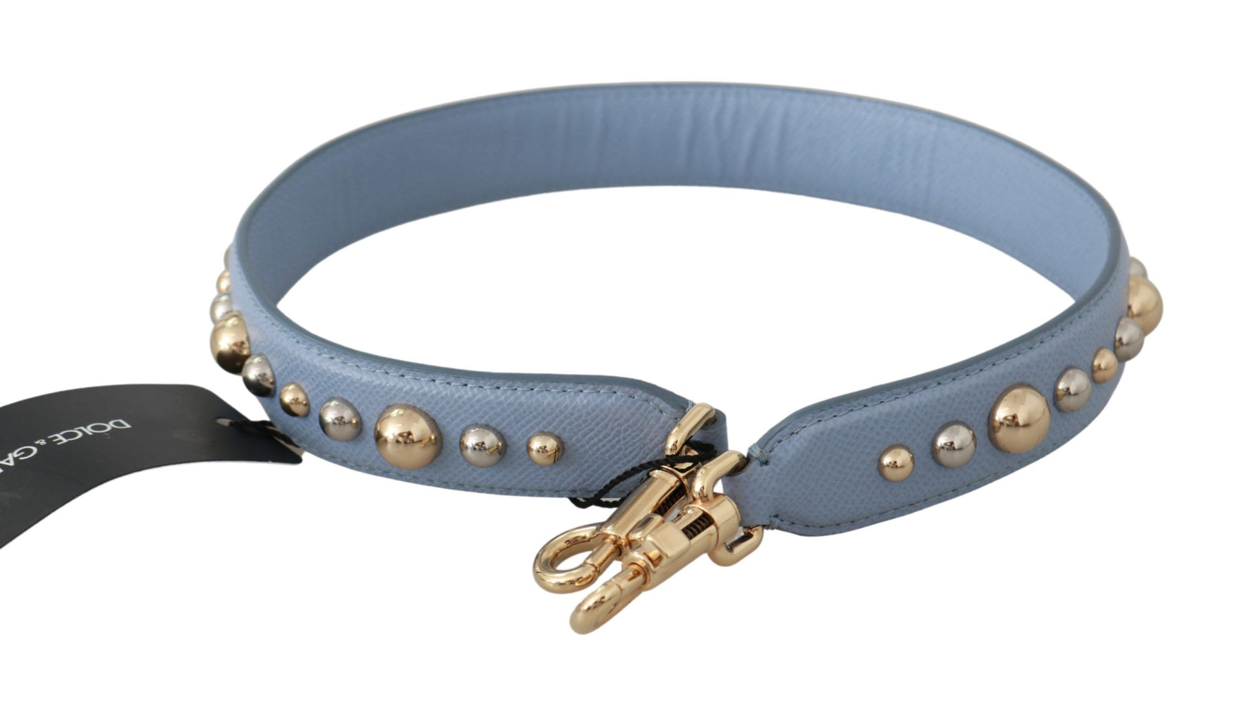 Dolce & Gabbana Blue Leather Handbag Accessory Shoulder Strap | Regal Royce