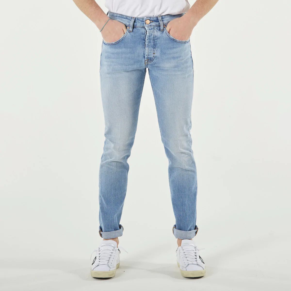 Don The Fuller Blue Cotton Men Jeans