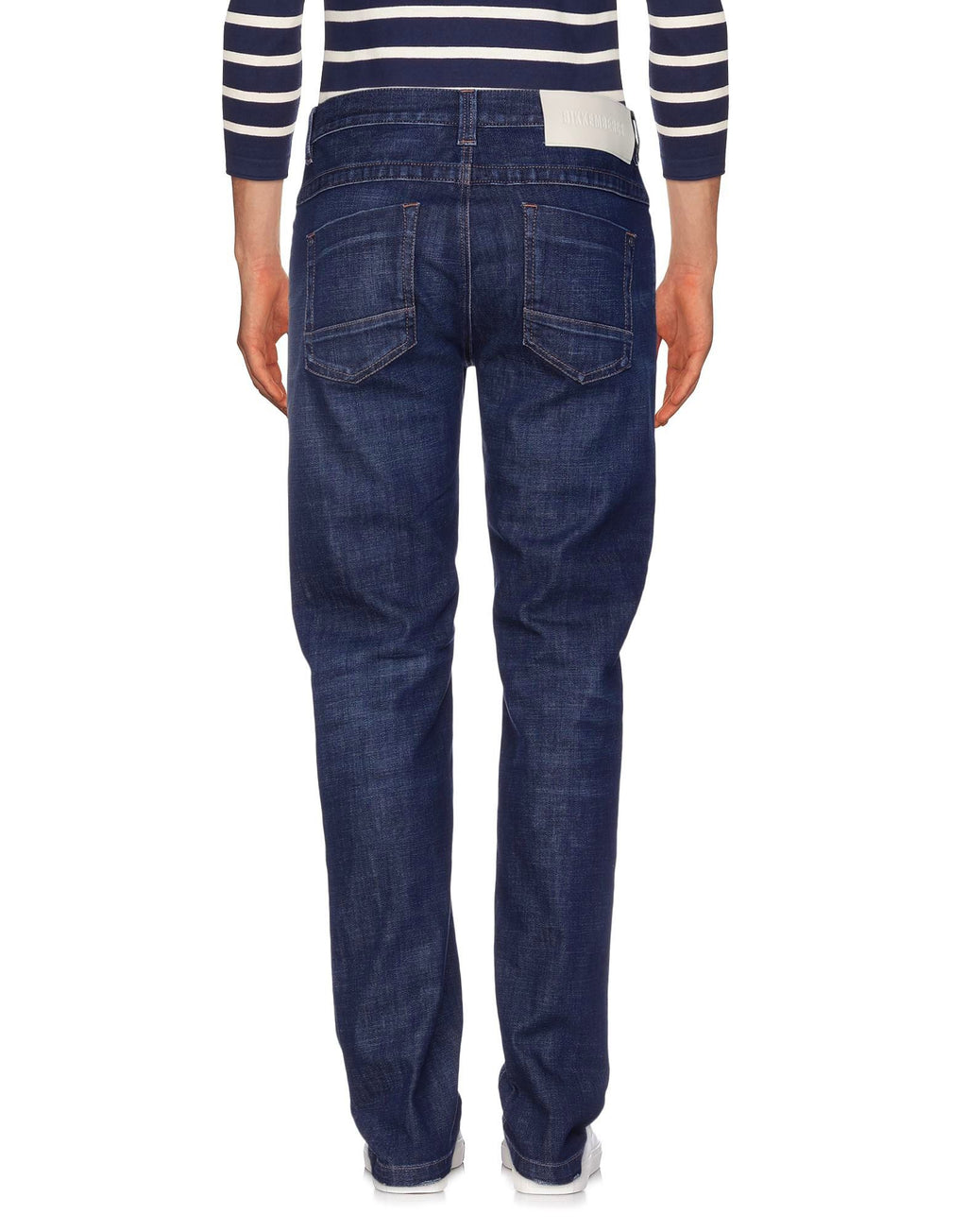 Bikkembergs Dark Blue Cotton Men Jeans