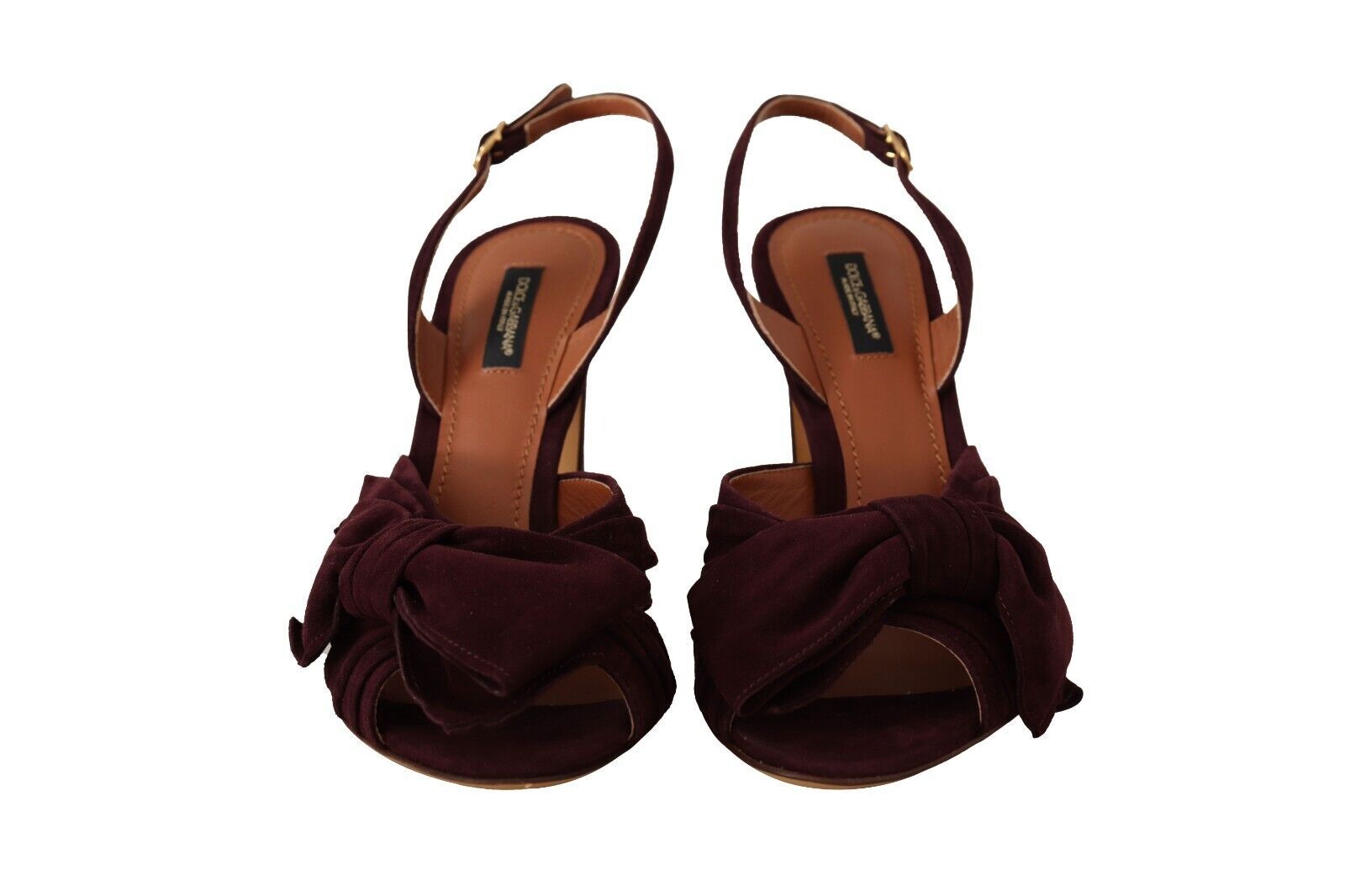 Dolce & Gabbana Dark Purple Suede Ankle Strap Sandals Shoes | Regal Royce