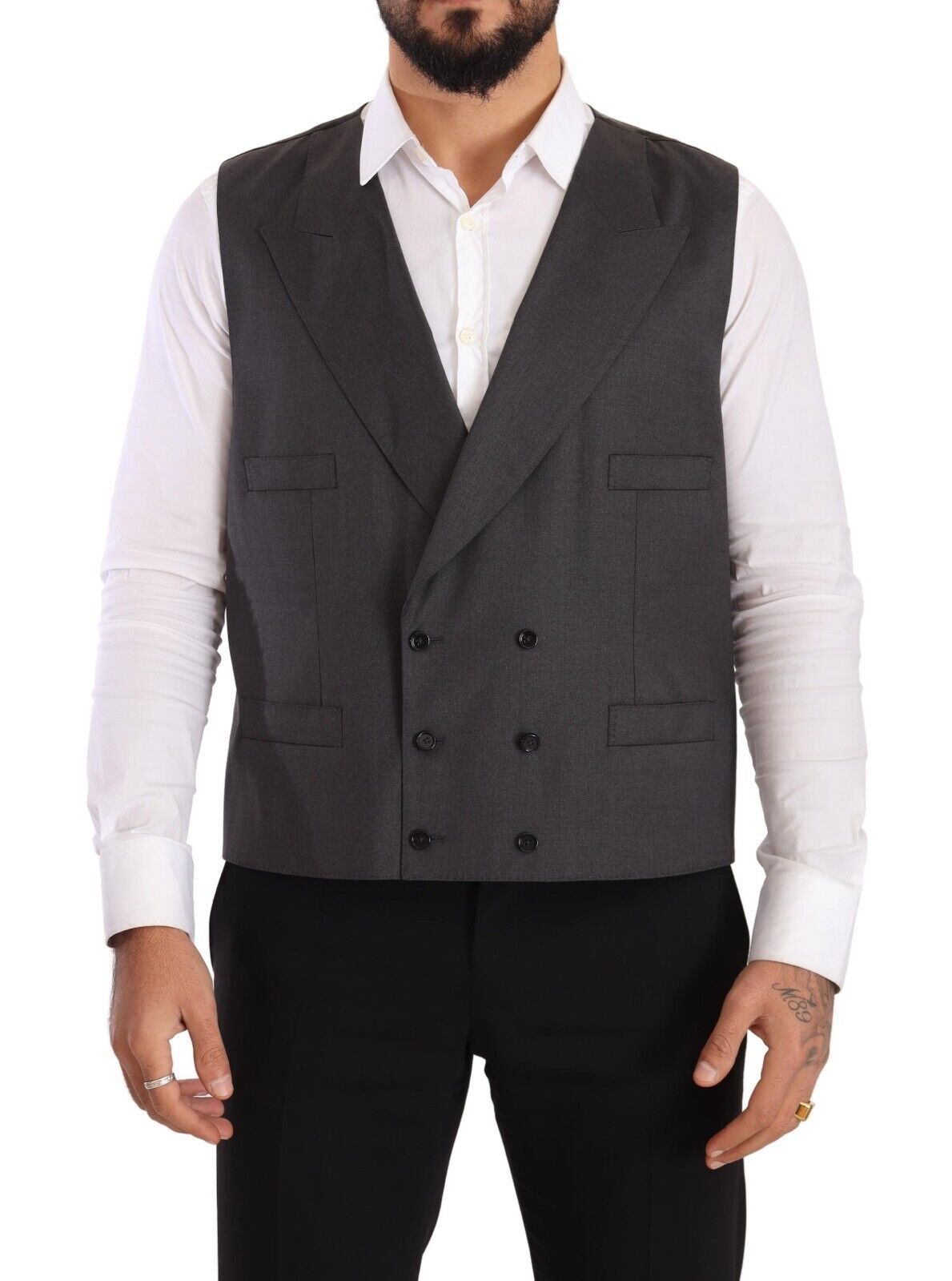 Dolce & Gabbana Gray Double Breasted 2 Piece SICILIA Blazer | Regal Royce
