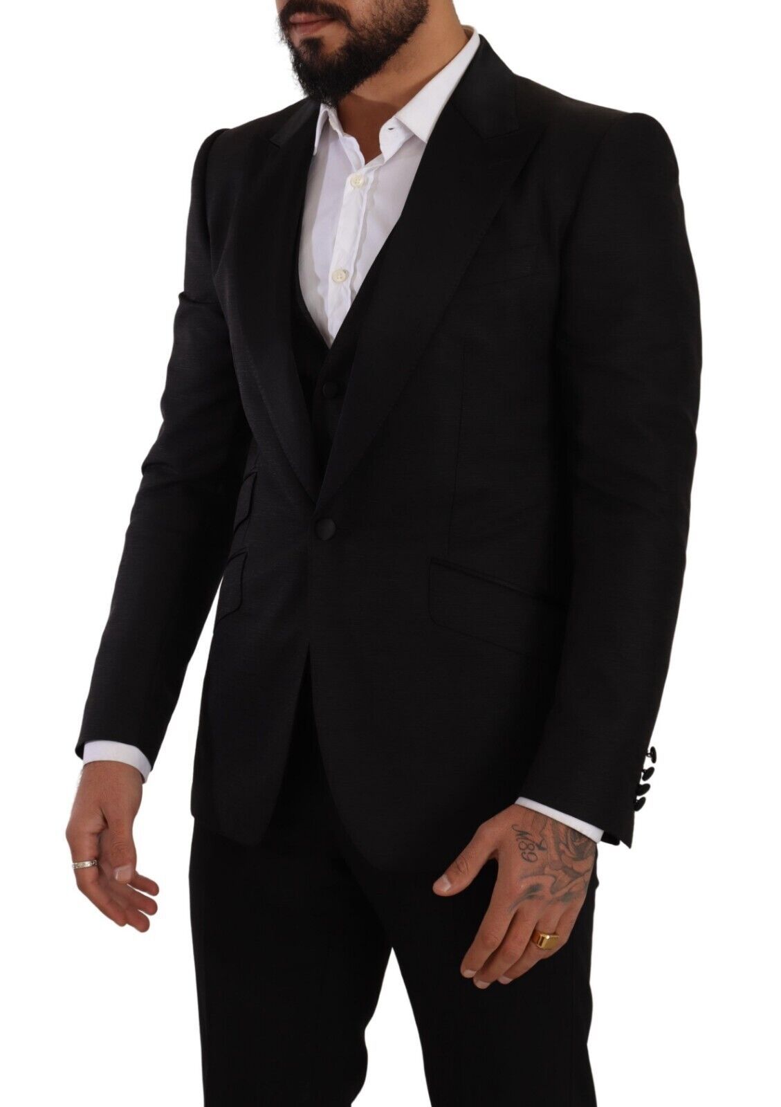 Dolce & Gabbana Black Slim Fit 2 Piece SICILIA Blazer | Regal Royce