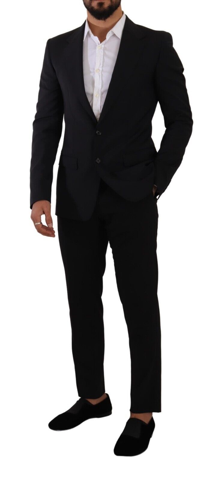Dolce & Gabbana Black Slim Fit Vest 2 Button MARTINI Blazer | Regal Royce
