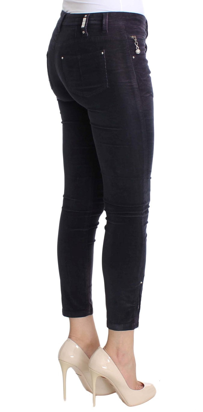 Costume National Purple Cropped Corduroys Jeans | Regal Royce