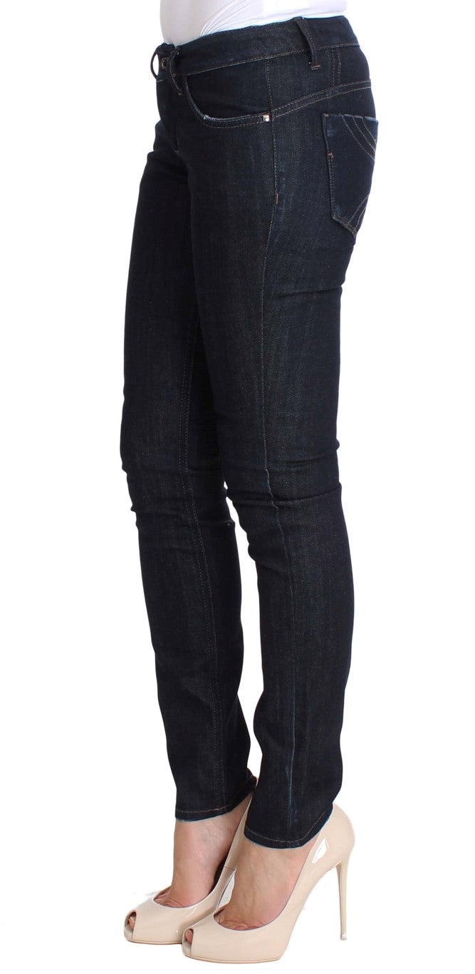 Costume National Blue Cotton Stretch Slim Fit Jeans | Regal Royce