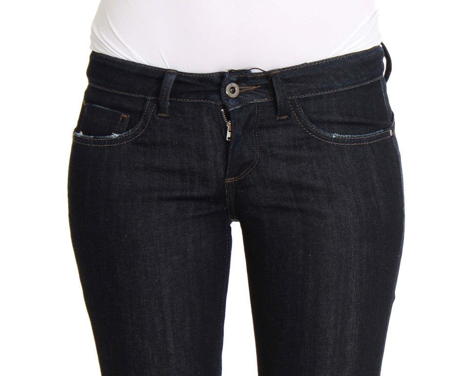Costume National Blue Cotton Stretch Slim Fit Jeans | Regal Royce