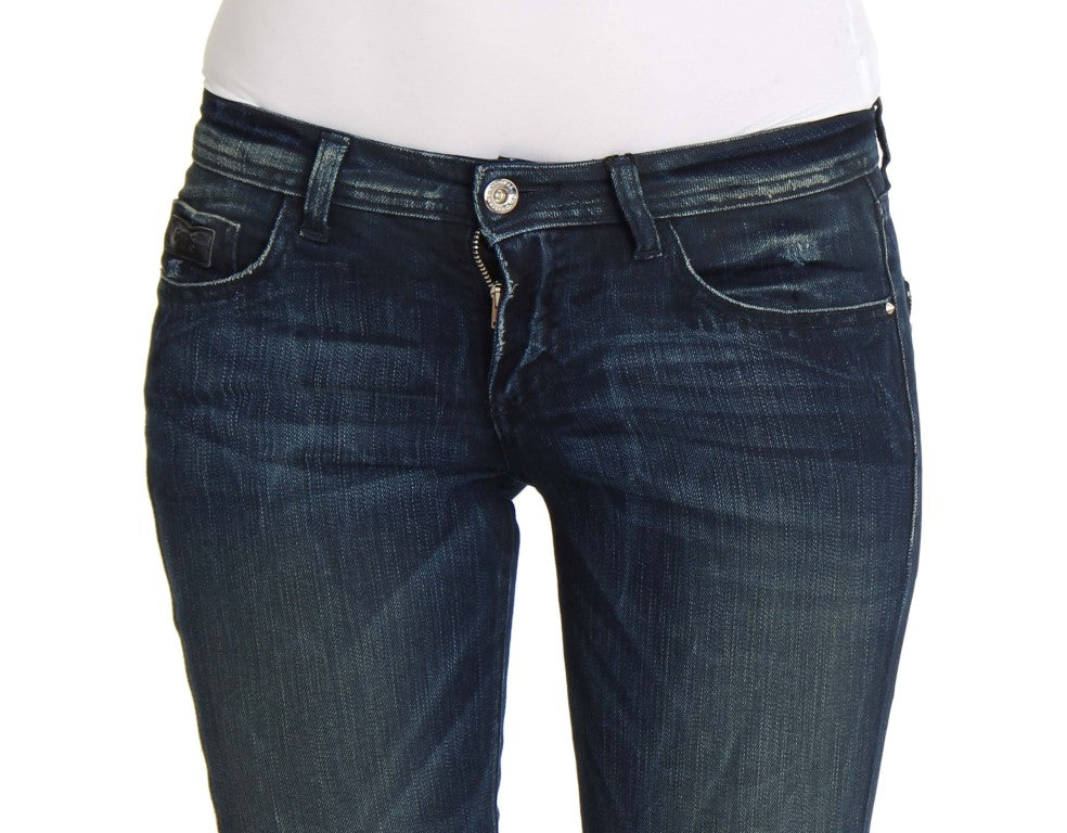 Costume National Blue Wash Cotton Slim Fit Skinny Jeans | Regal Royce