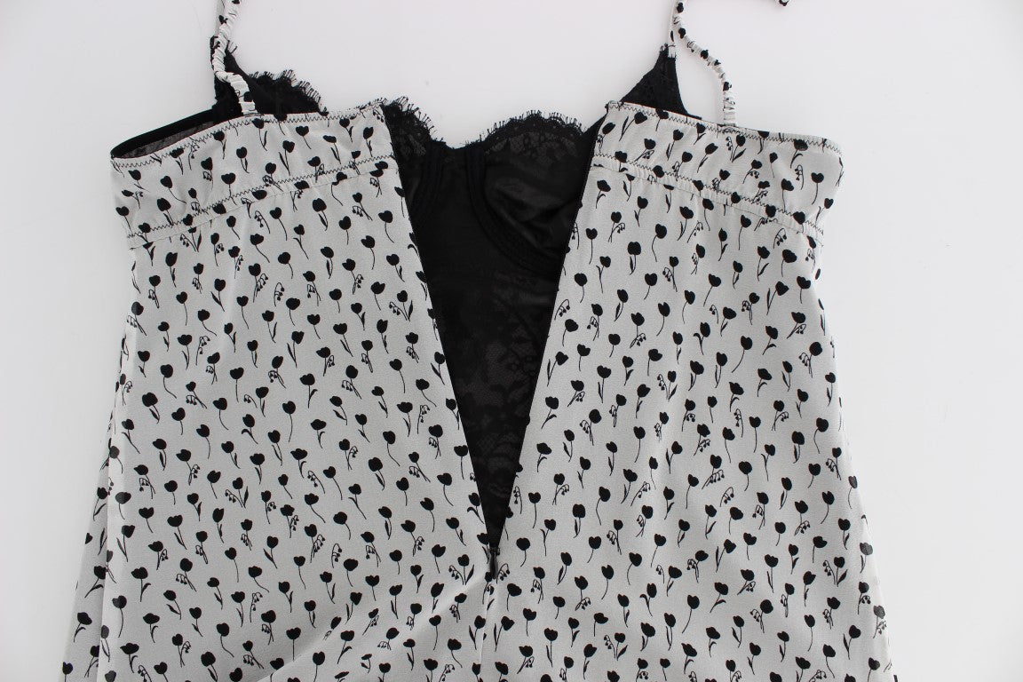 Dolce & Gabbana Black Silk Lace Babydoll Lingerie Top | Regal Royce