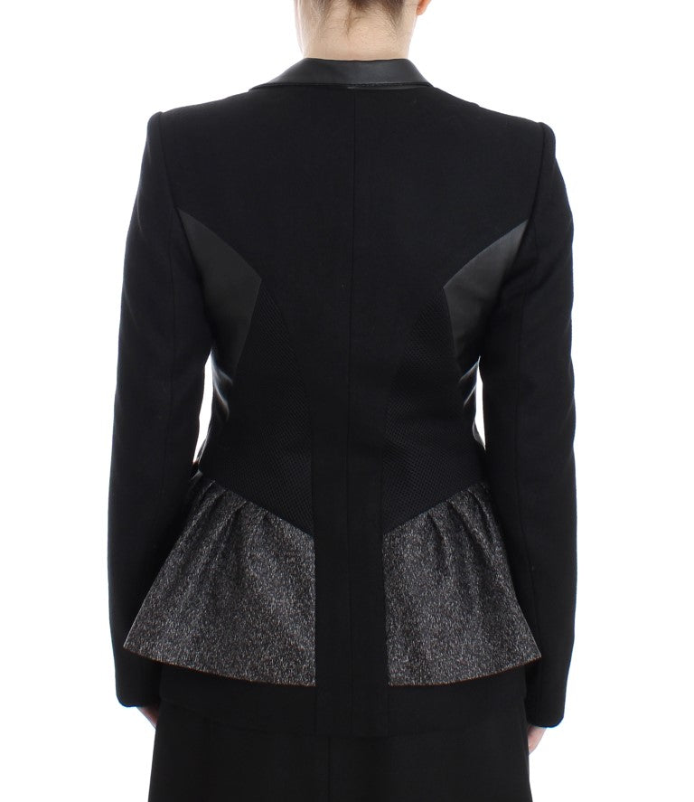 KAALE SUKTAE Black Short Blazer Coat Biker Jacket | Regal Royce