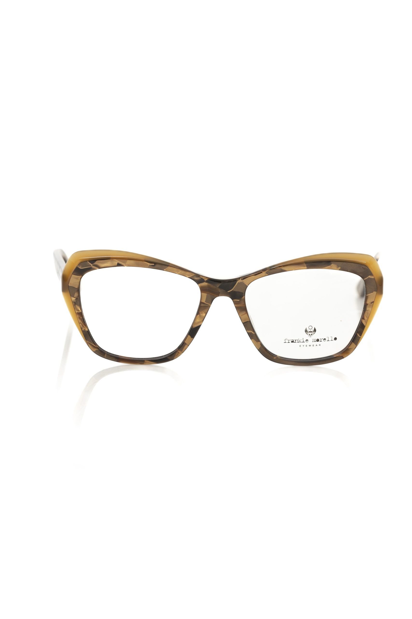Frankie Morello Beige Acetate Women's Eyeglass Frame | Regal Royce