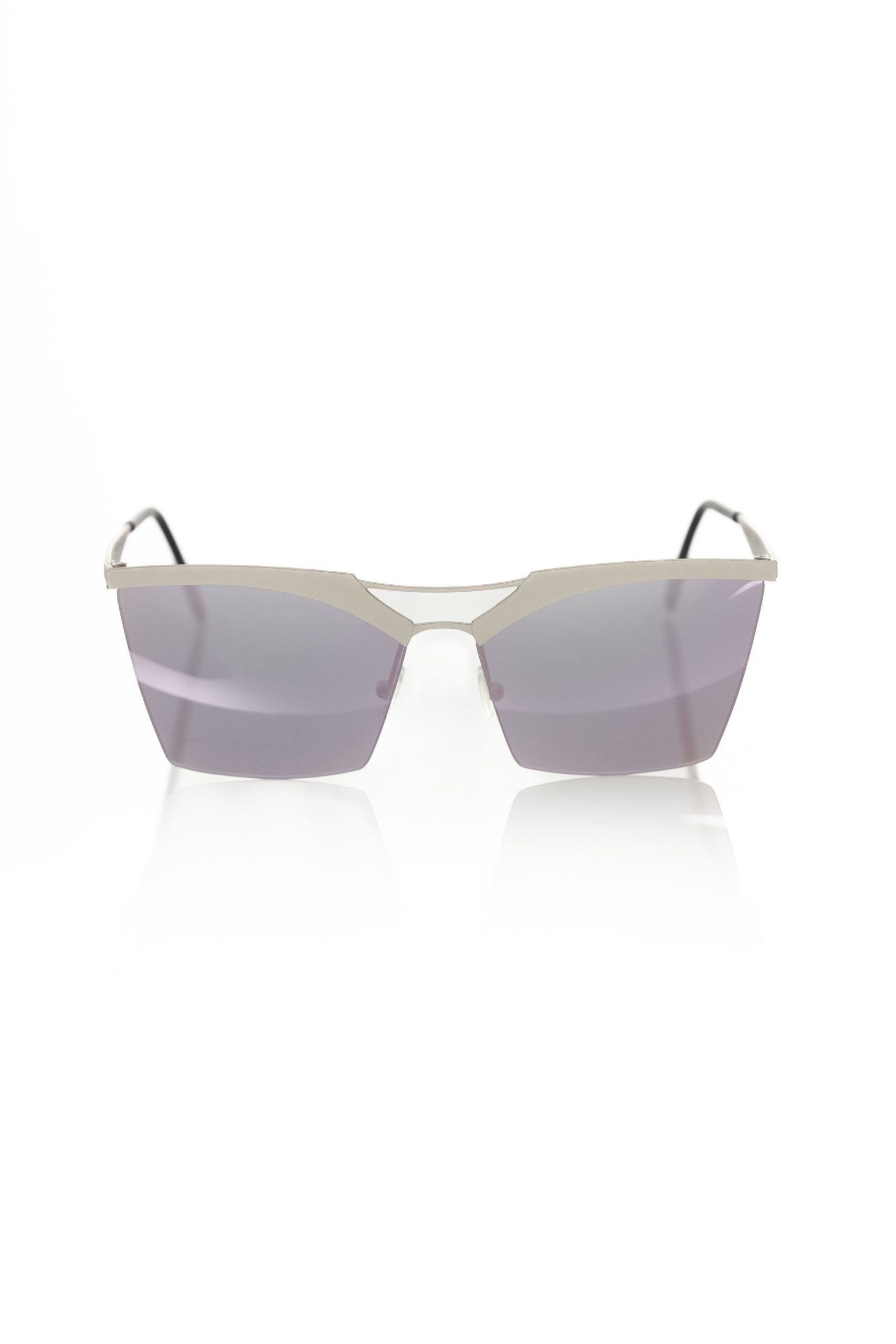 Frankie Morello Silver Metallic Fibre Sunglass