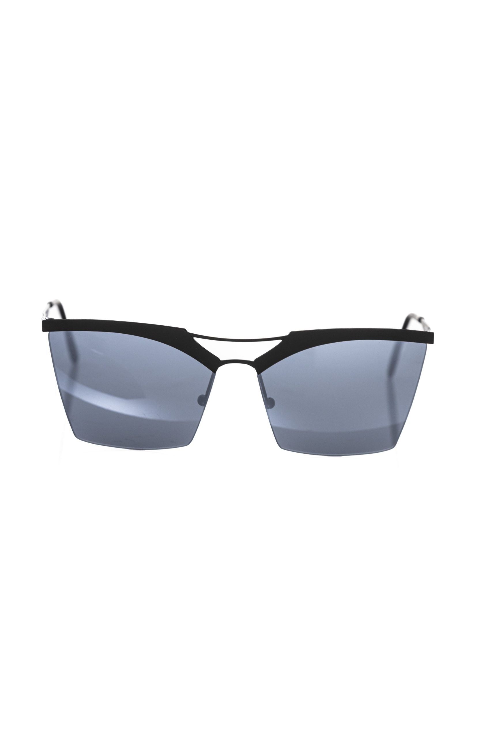 Frankie Morello Black Metallic Fibre Sunglass