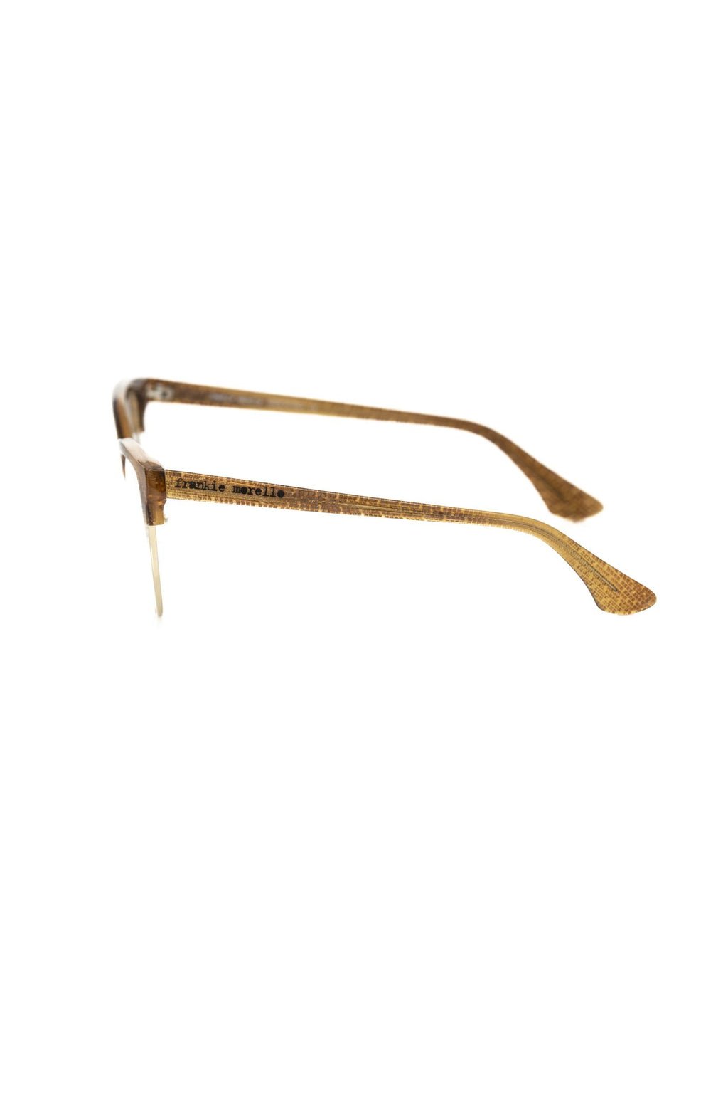 Frankie Morello Brown Metallic Fibre Glasses Frame