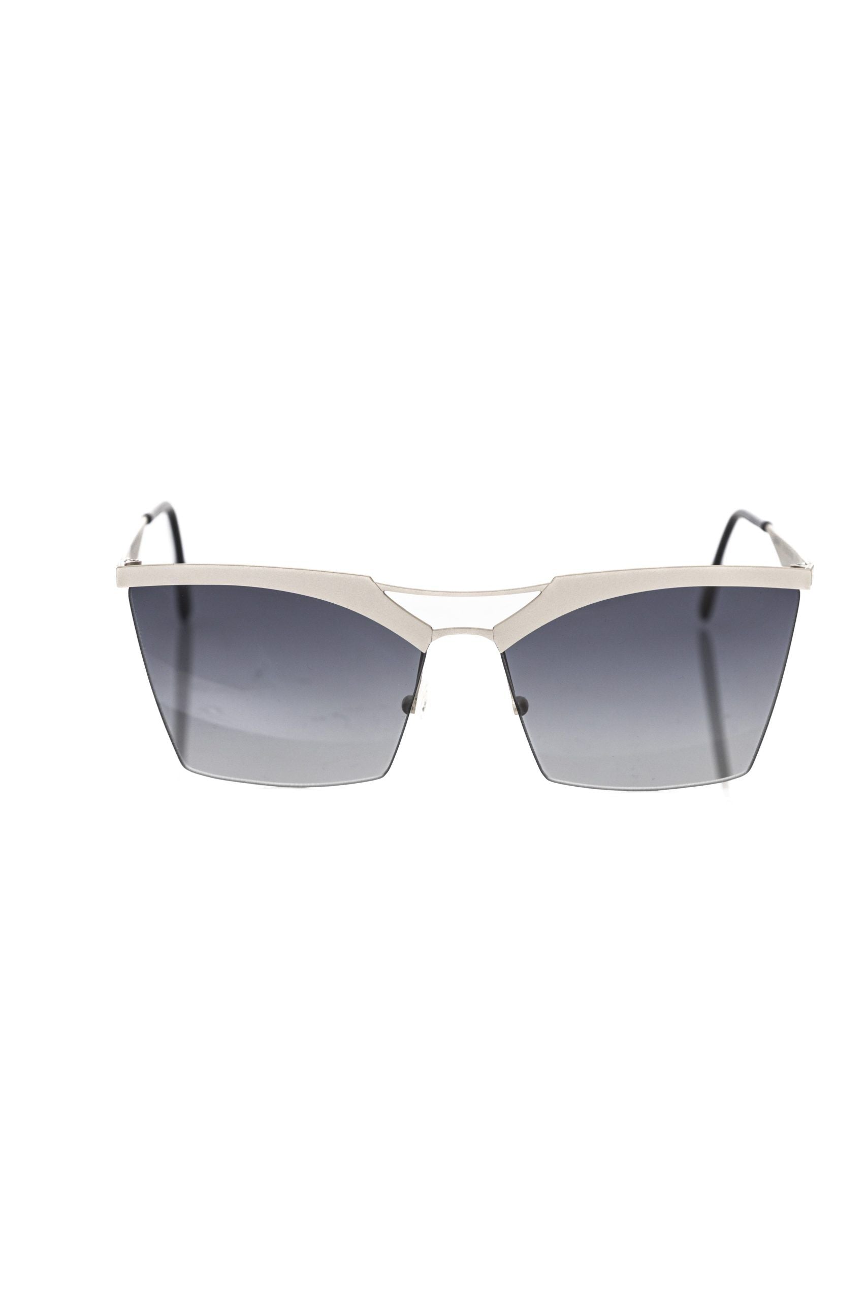 Frankie Morello Silver Metallic Fibre Sunglass