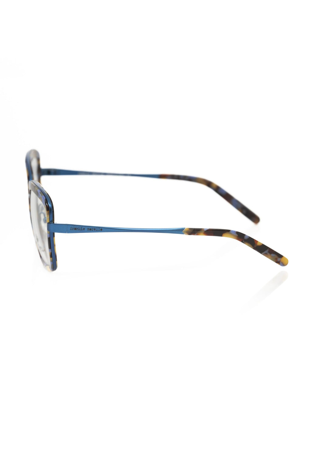 Frankie Morello Blue Metallic Fibre Glasses Frame
