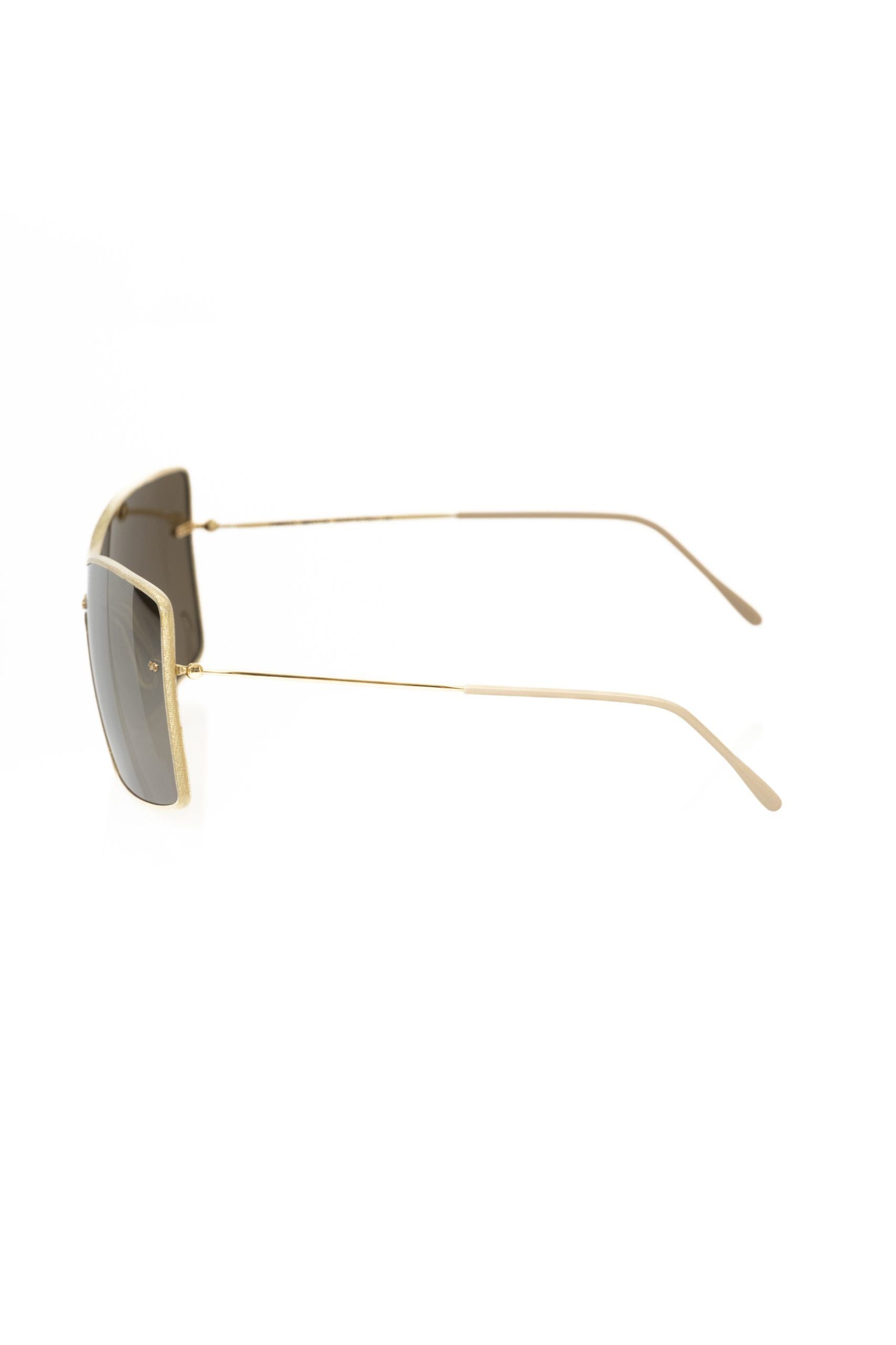 Frankie Morello Gold Metallic Fibre Sunglass