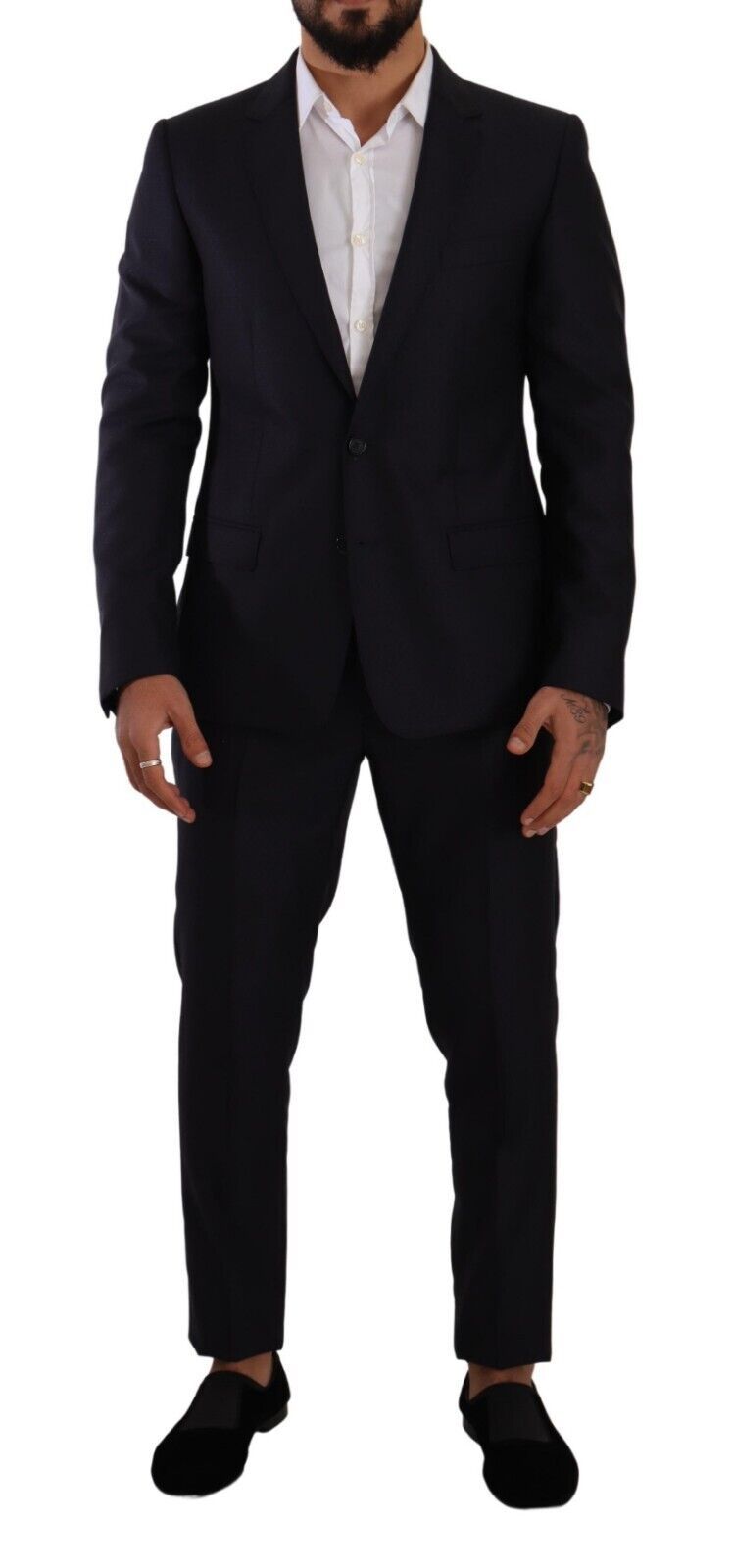Dolce & Gabbana Blue MARTINI Slim fit 2 Piece Coat Suit | Regal Royce