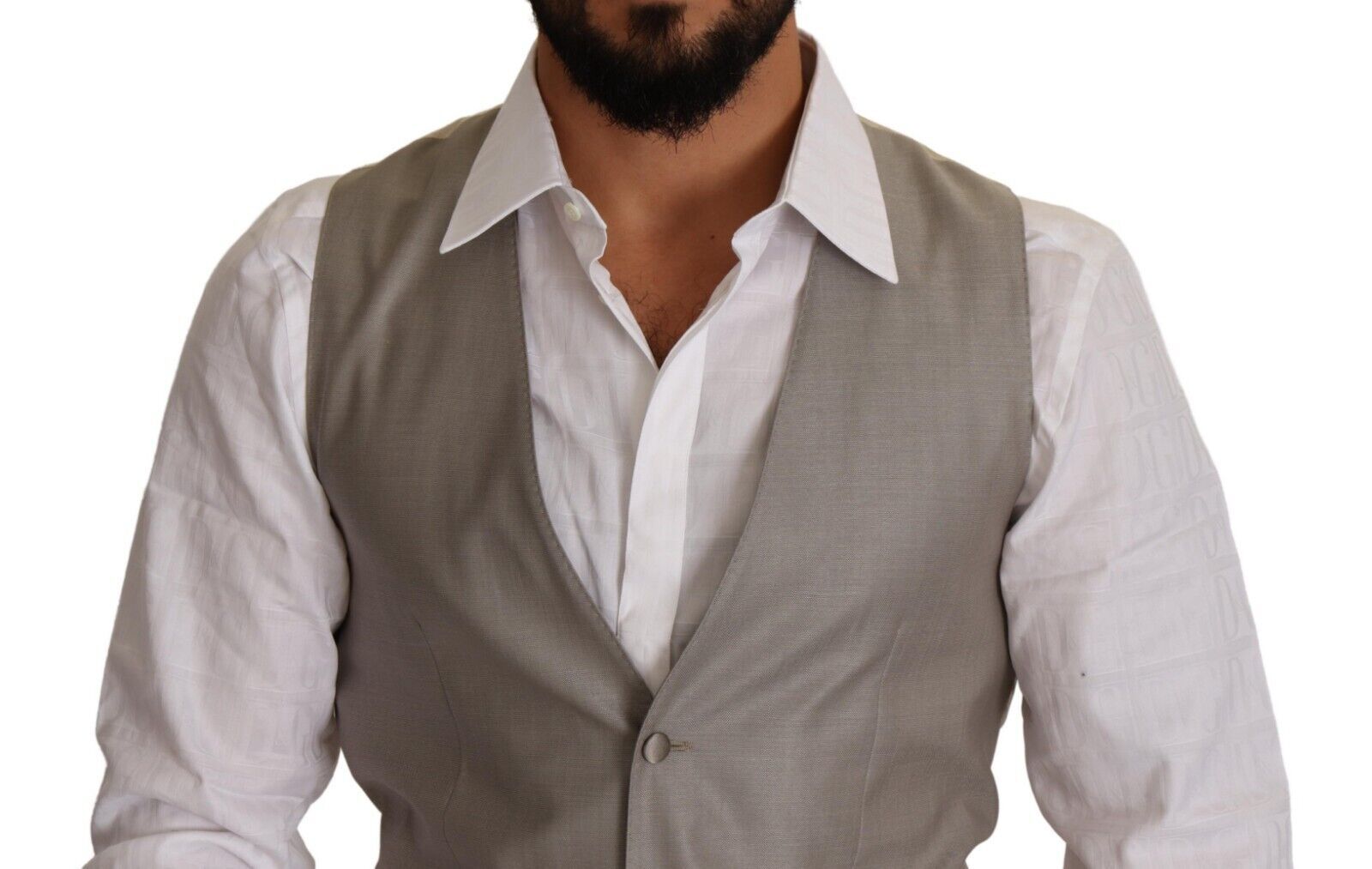 Dolce & Gabbana Beige Wool Single Breasted Waistcoat Vest | Regal Royce