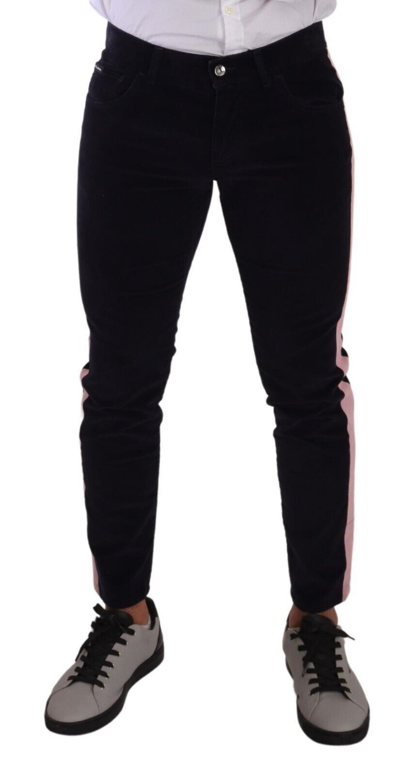 Dolce & Gabbana Blue Corduroy Cotton Stretch Skinny Jeans | Regal Royce