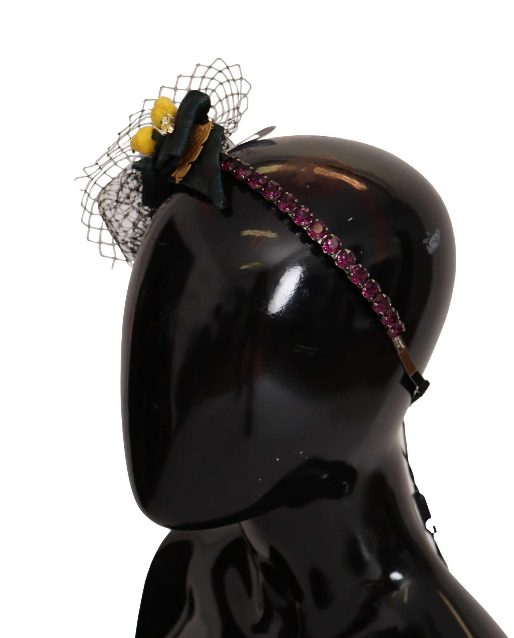Dolce & Gabbana Purple Crystal Diadem Headband Lemons Sicily Tiara | Regal Royce