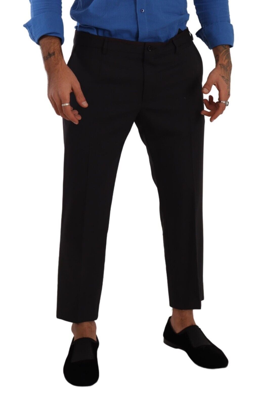 Dolce & Gabbana Gray Bordeaux Wool Trouser Dress Pants | Regal Royce