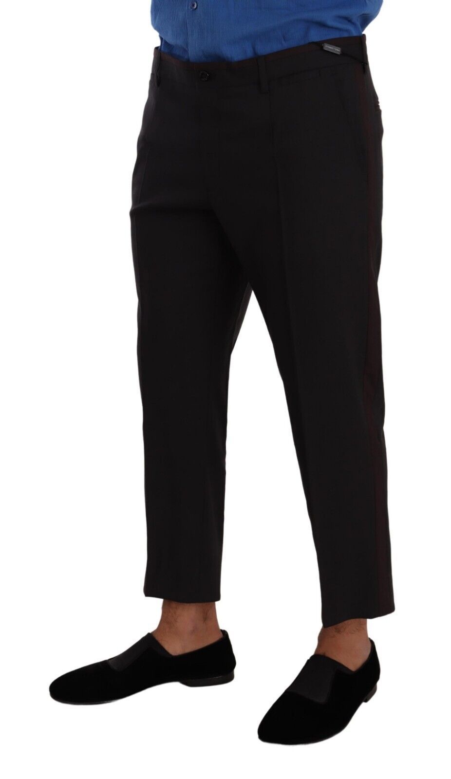 Dolce & Gabbana Gray Bordeaux Wool Trouser Dress Pants | Regal Royce
