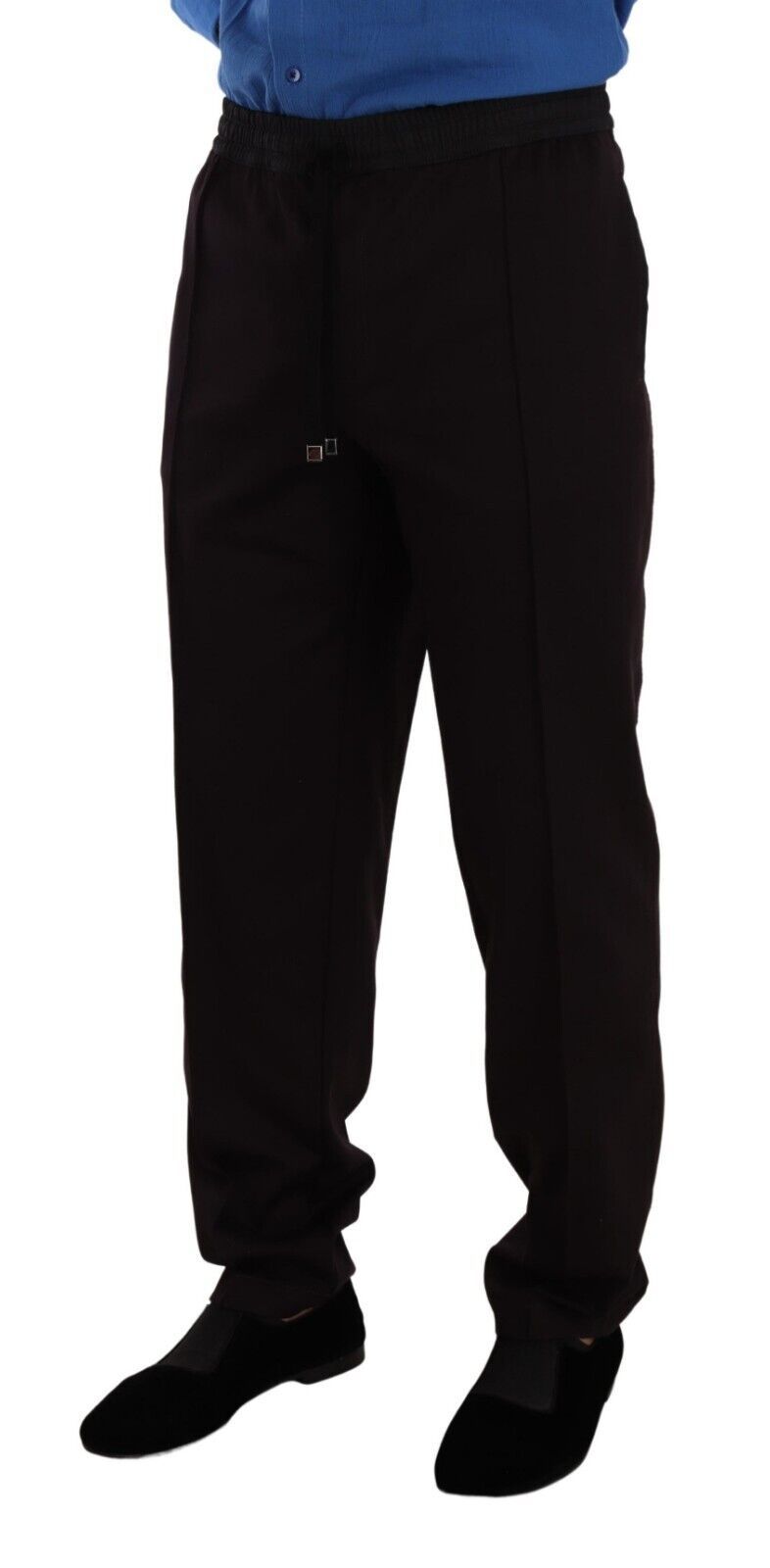 Dolce & Gabbana Bordeaux Cotton Mens Skinny Trouser Pants | Regal Royce