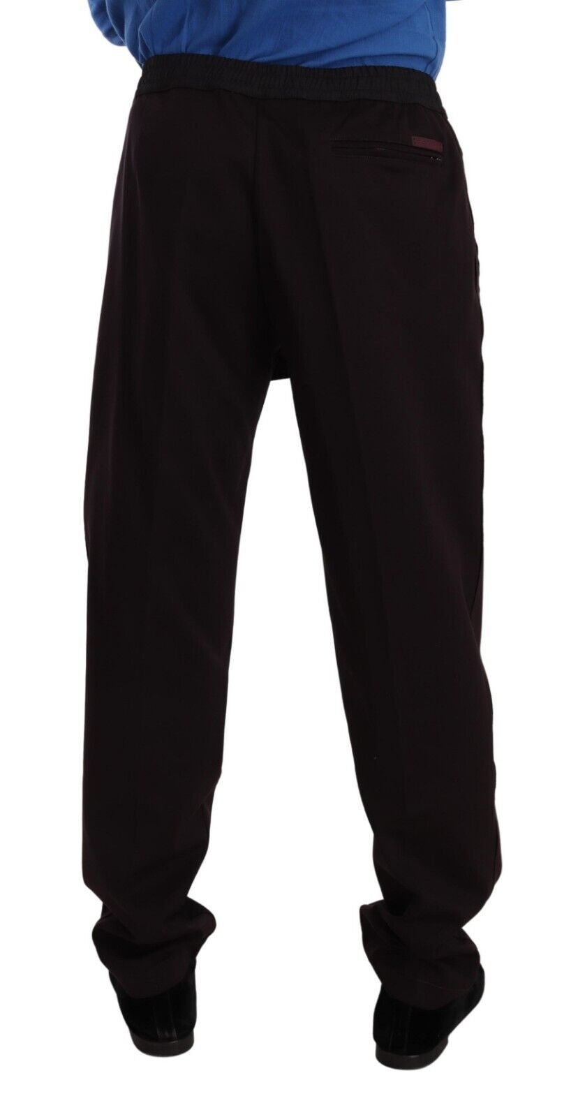 Dolce & Gabbana Bordeaux Cotton Mens Skinny Trouser Pants | Regal Royce