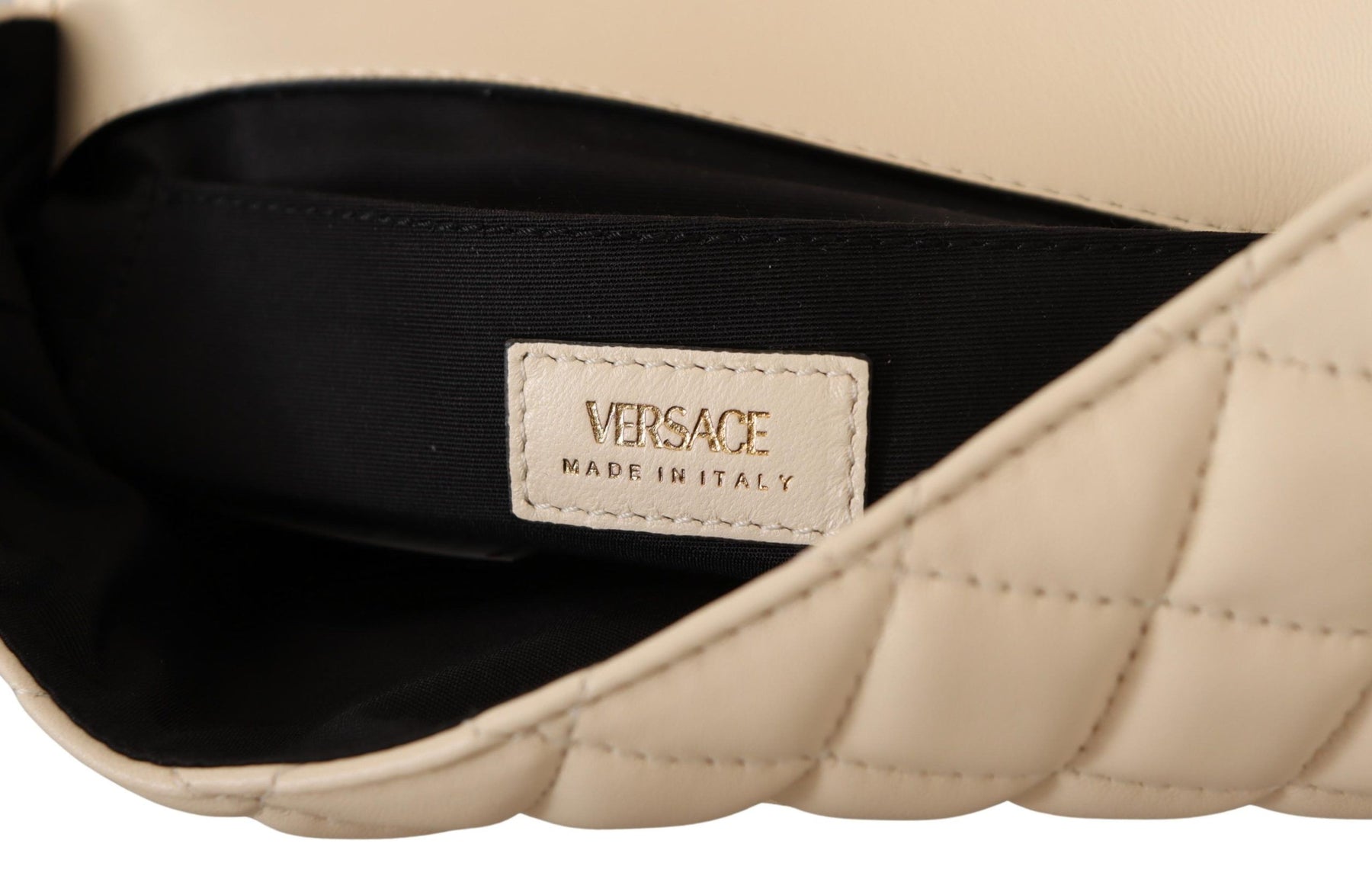 Versace White Nappa Leather Medusa Shoulder Bag | Regal Royce
