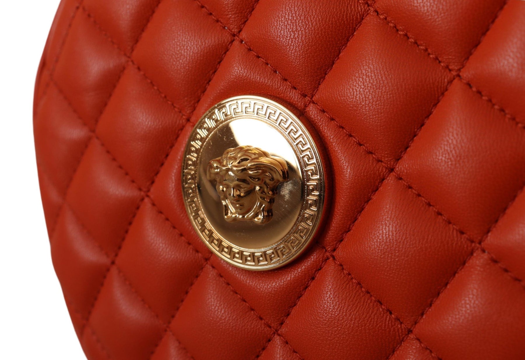 Versace Red Nappa Leather Medusa Round Crossbody Bag | Regal Royce
